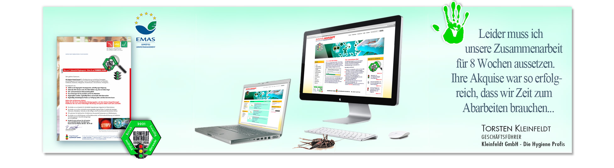 Zufriedener Kunde: KLEINFELDT wegen erfolgreiche Kampagnen derSchoellmann & Sie ist Werbeagentur, Marketingagentur, Gender Marketing, Webdesign, Personal Marketing, Employer Branding