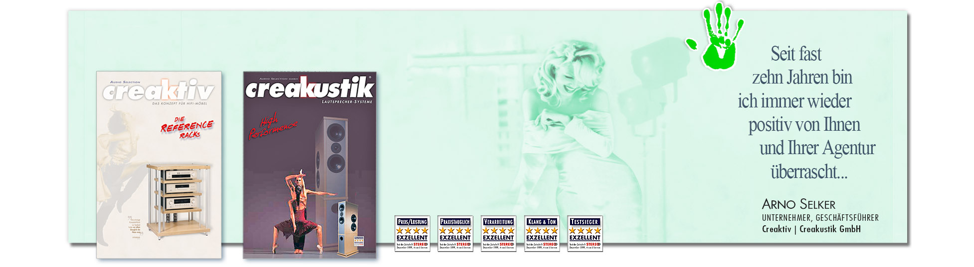 Zufriedener Kunde: CREAKTISTIK - CREAKTIV wegen erfolgreiche Kampagnen derSchoellmann & Sie ist Werbeagentur, Marketingagentur, Gender Marketing, Webdesign, Personal Marketing, Employer Branding